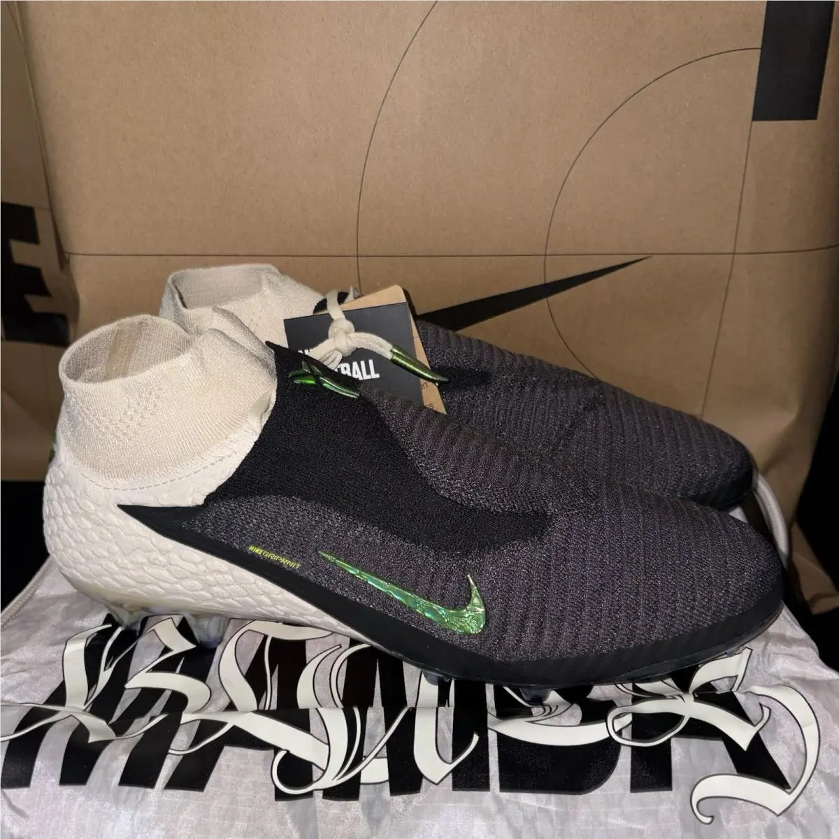Kobe x Nike Phantom 6 Elite FG SE High Phantom Black IF4394-001 Men Size 11