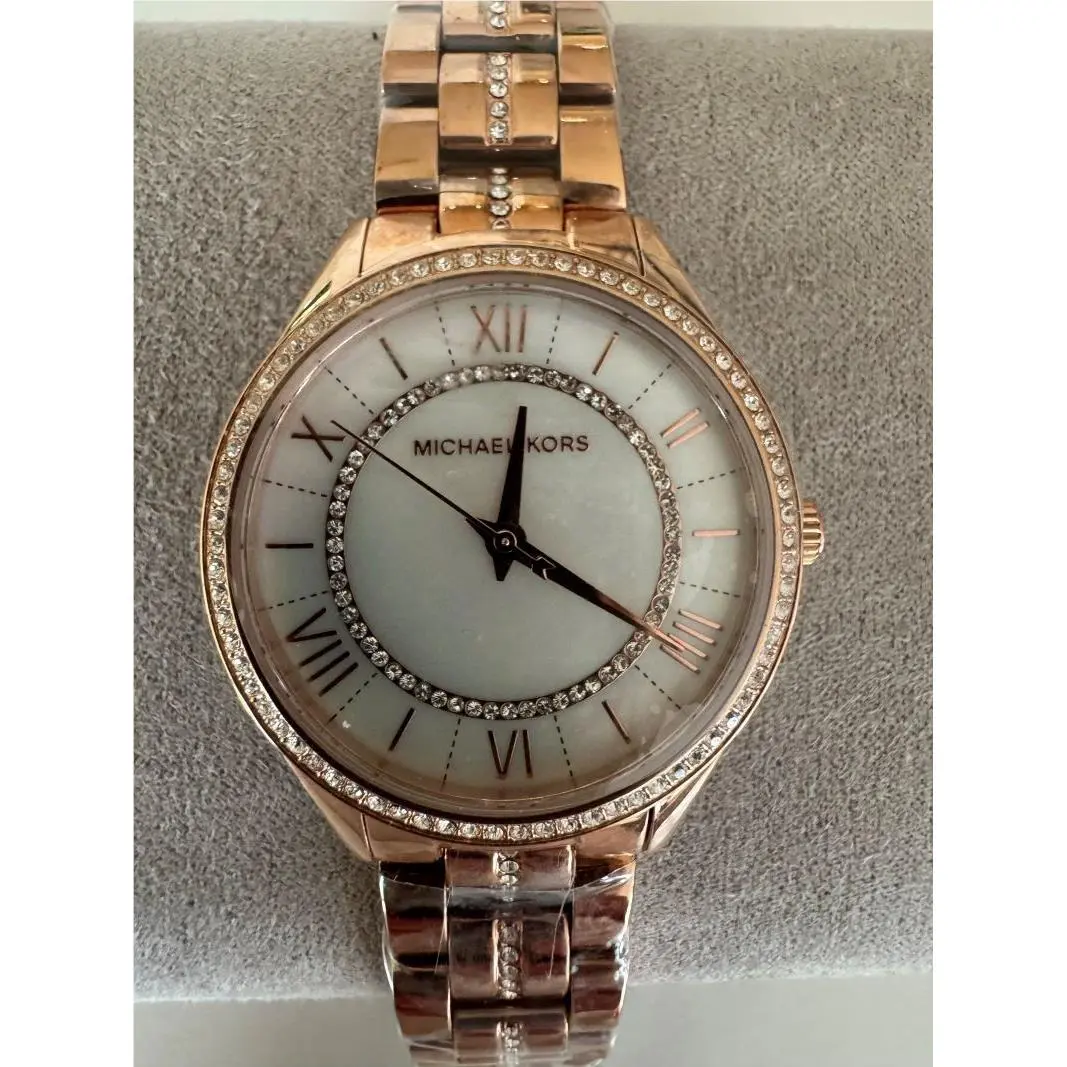 Gift  Women`s Lauryn Watch Stainless Steel Bracelet Rose Gold MK3716 by Michael Kors