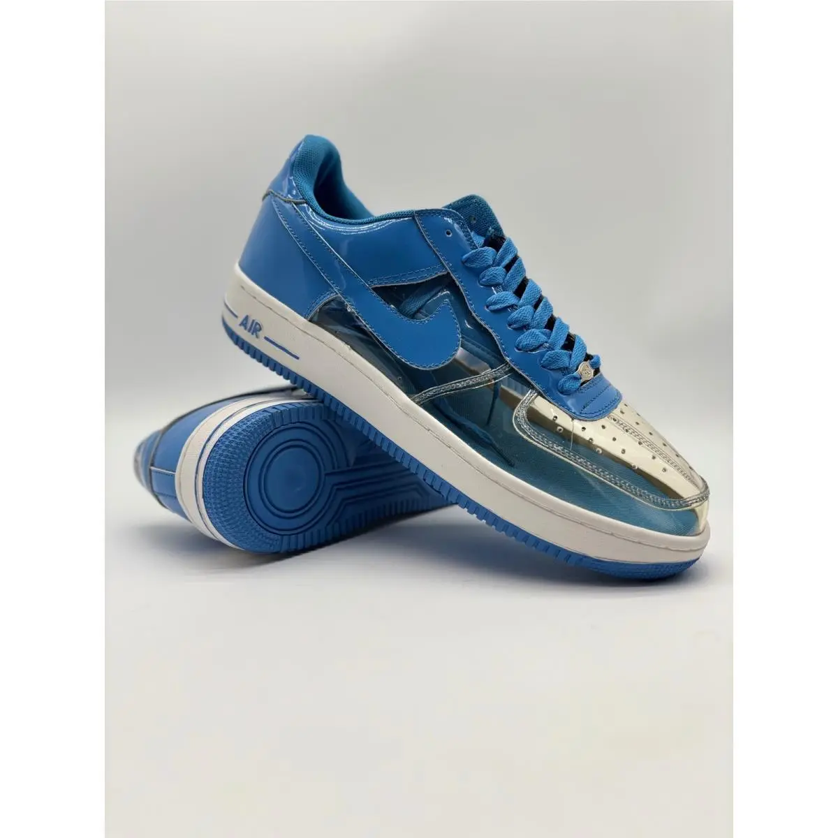 Nike Air Force 1 Low Invisible Blue/clear Deadstock 2002 Box Mens 10