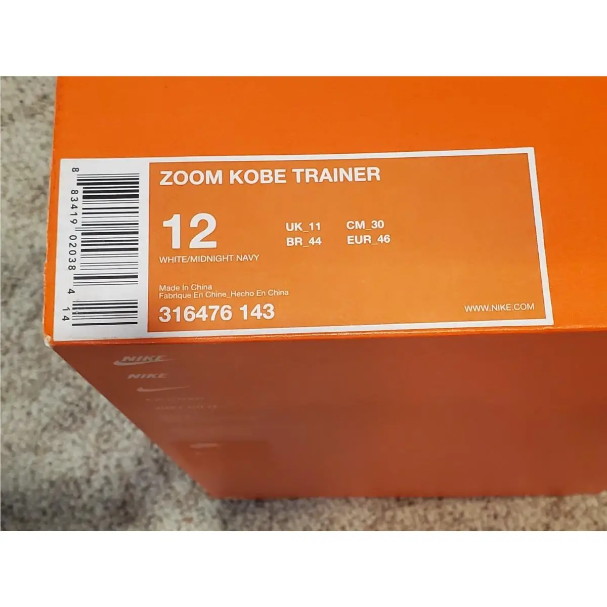 Nike shoes - Nike Zoom Kobe Trainer - Zoom Kobe Trainer - 316476-143 - White 17