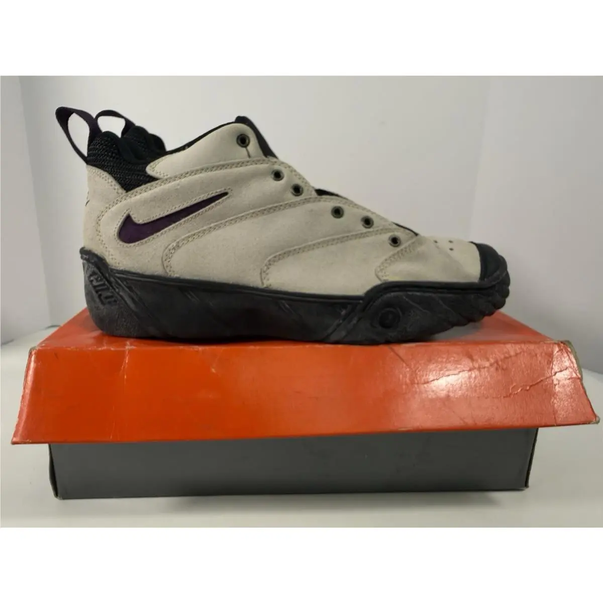 Nike Air Penetrator Mid Light Sand/ Purple 1995 Vtg Mens 11.5 DS w/ Box