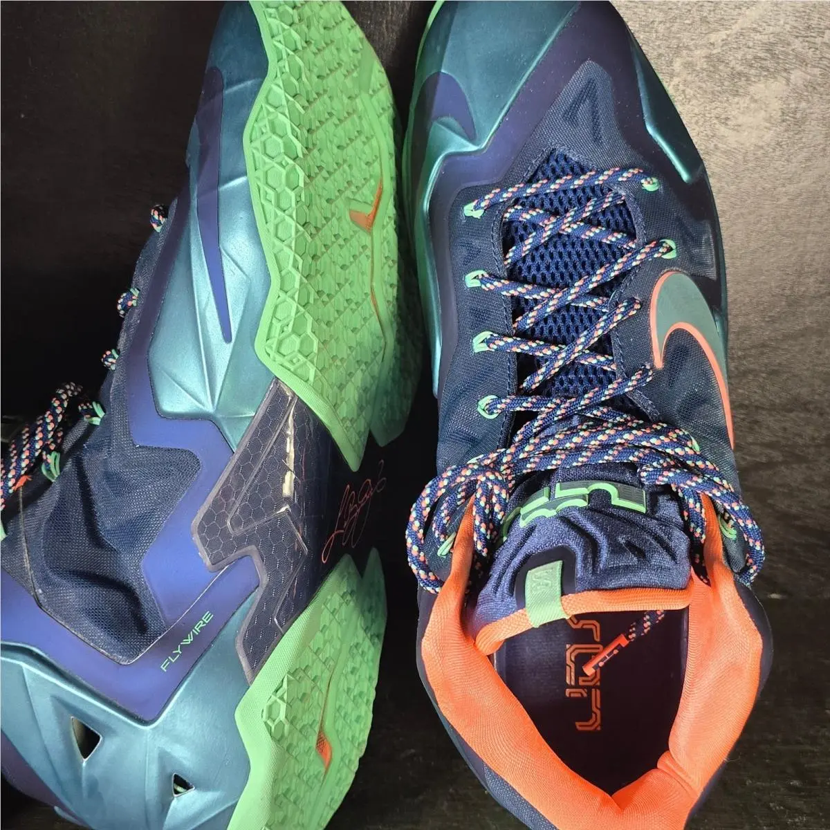 Nike shoes - LeBron XI - LeBron - 616175 400 - Blue 4