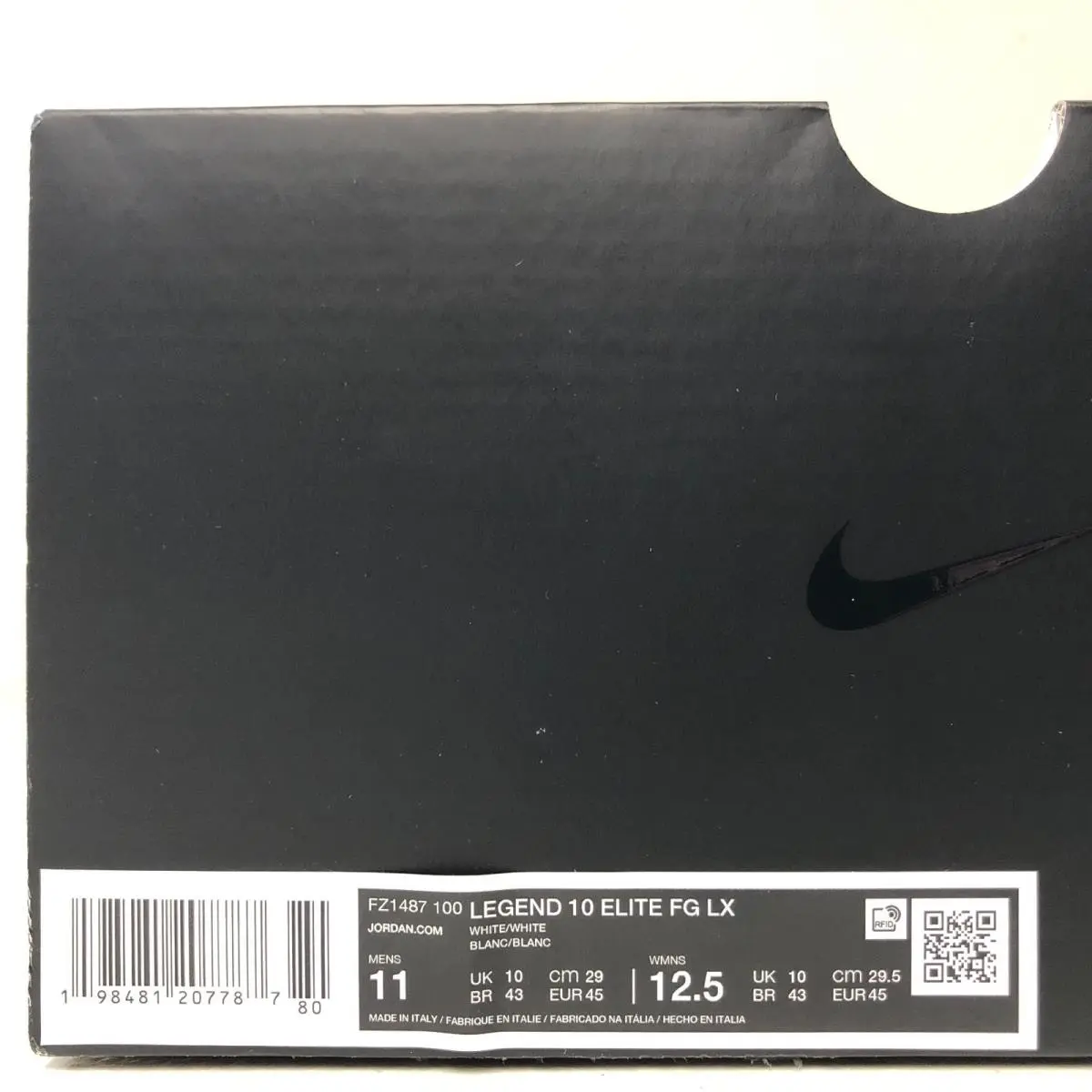 Nike shoes - Nike Legend 10 Elite FG LX - FZ1487-100 - White/White (UPC: 198481207787) 8