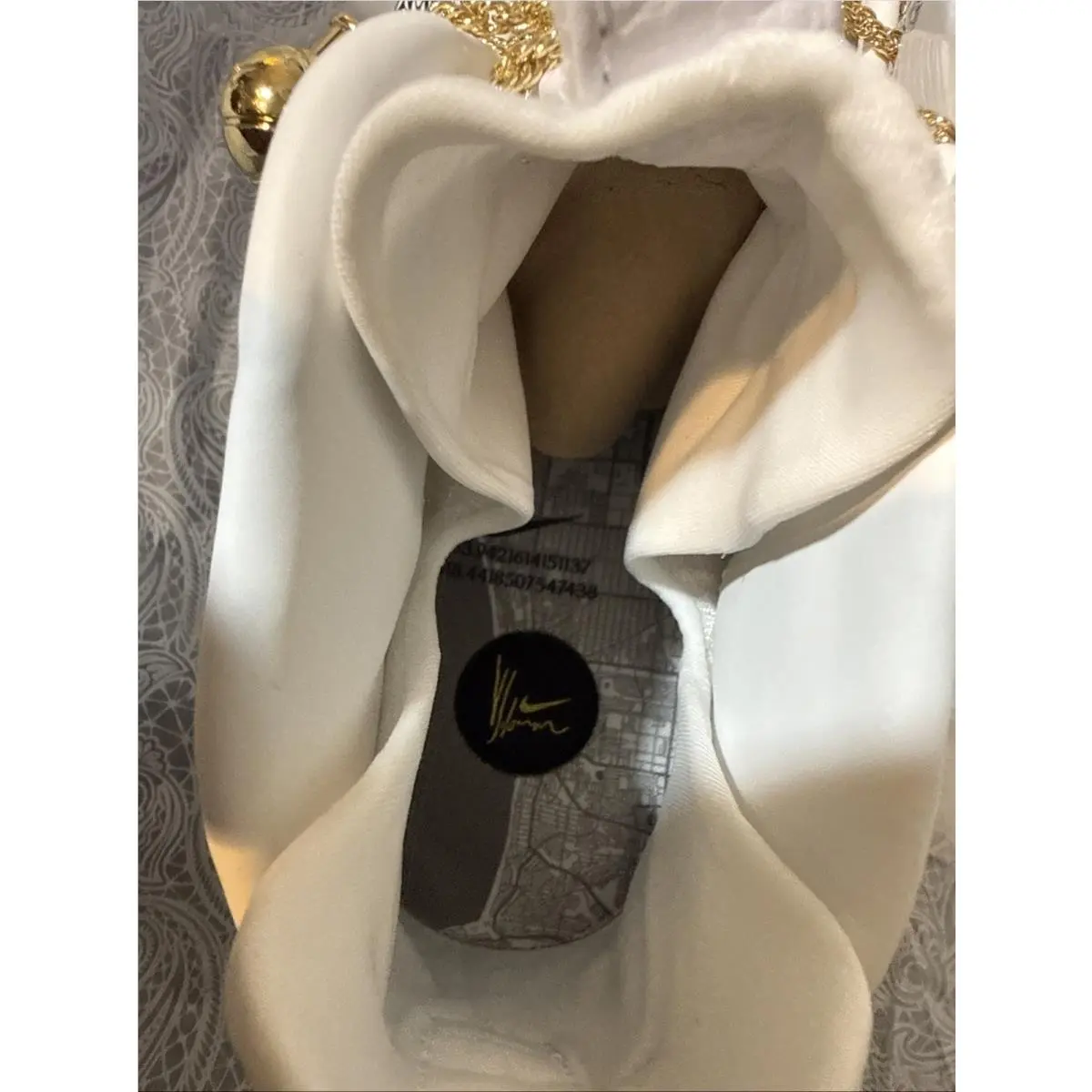 Nike shoes - Nike Air Foamposite - Air Foamposite - IR2077-101 - White, Manufacturer: White/Metallic Gold-Black 8