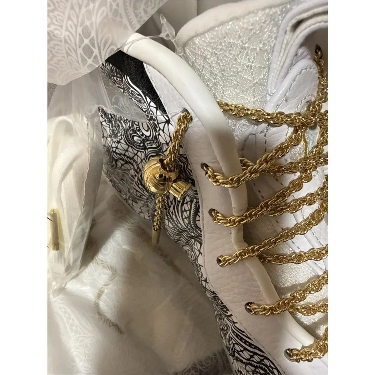 Nike shoes - Nike Air Foamposite - Air Foamposite - IR2077-101 - White, Manufacturer: White/Metallic Gold-Black 11