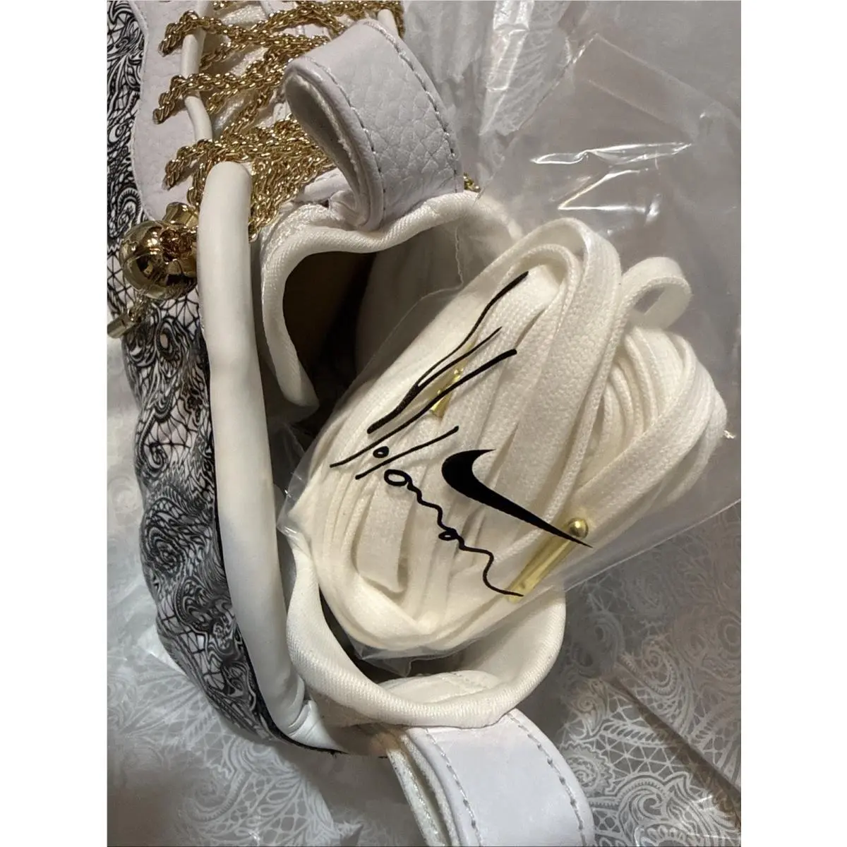 Nike shoes - Nike Air Foamposite - Air Foamposite - IR2077-101 - White, Manufacturer: White/Metallic Gold-Black 2