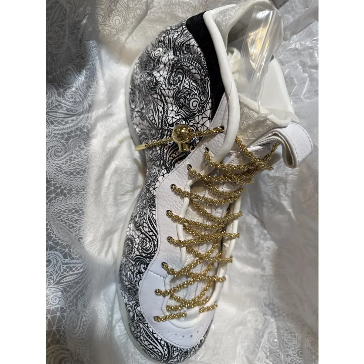 Nike shoes - Nike Air Foamposite - Air Foamposite - IR2077-101 - White, Manufacturer: White/Metallic Gold-Black 6