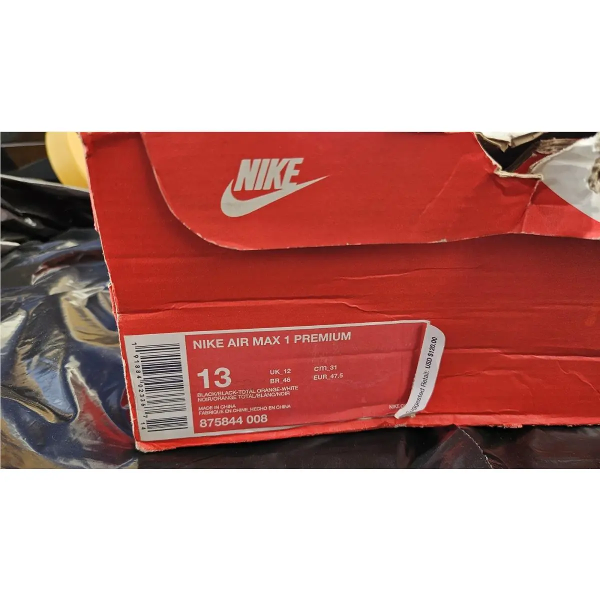 Nike shoes - Nike Air Max 1 - Air Max - 875844-008 - Orange 1