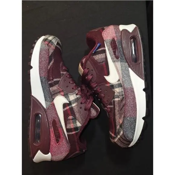 Nike Air Max 90 Pendleton Brand Sample Number 1 Multi Plaid Women`s Sneakers