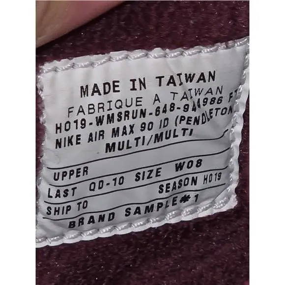 Nike shoes - Nike Air Max 90 x Pendleton brand sample - Multicolor 6