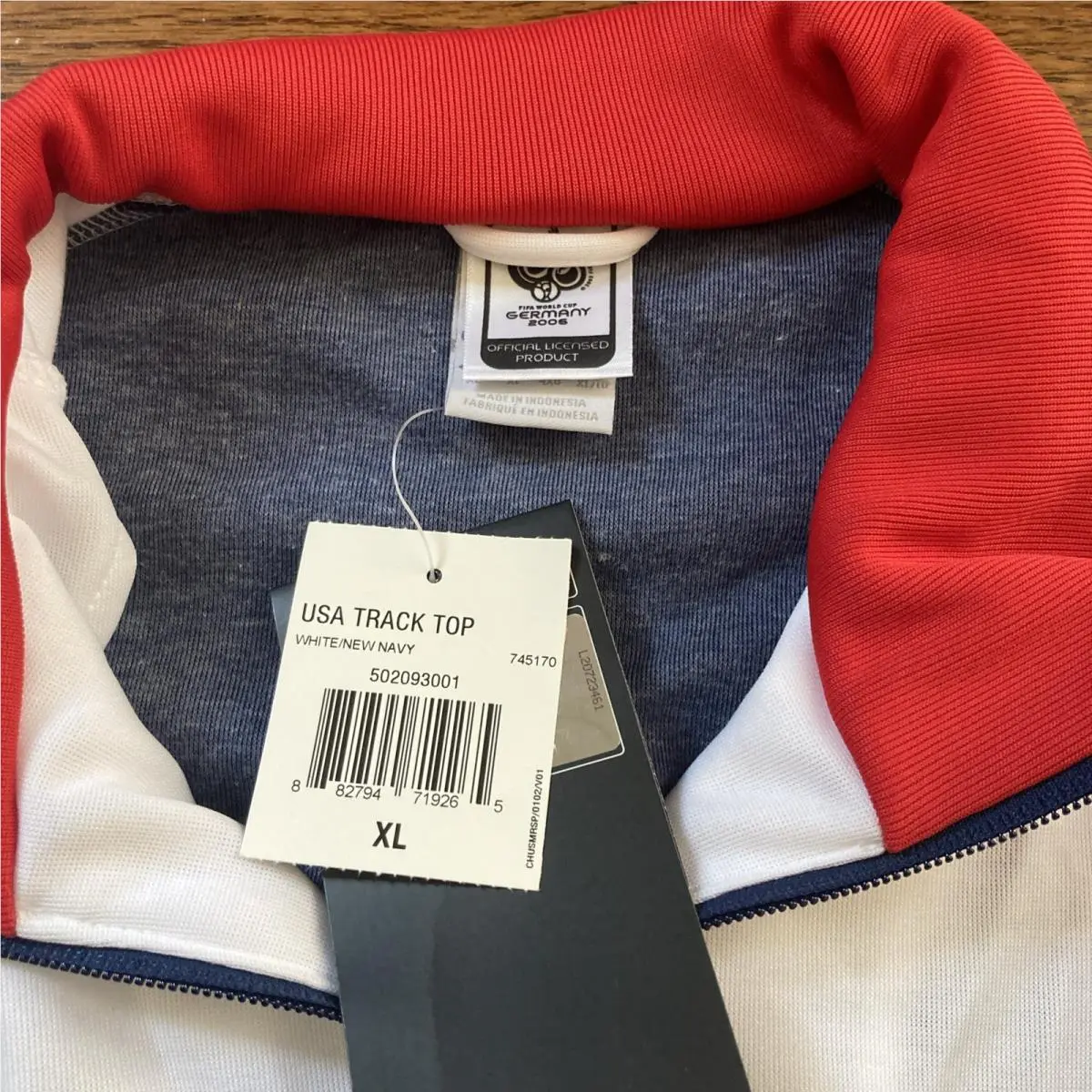 Adidas Fifa World Cup Team Usa Track Jacket Size XL 2006 Stained
