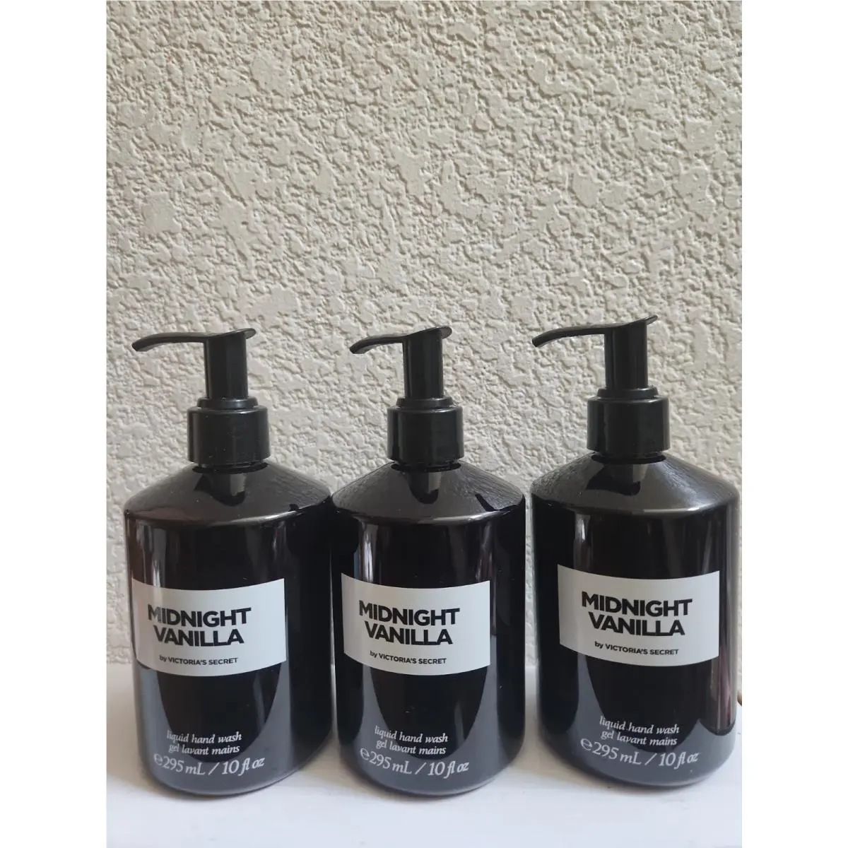 3pk Victoria`s Secret Midnight Vanilla Liquid Hand Soap 10 Fl Oz/295 ML Each