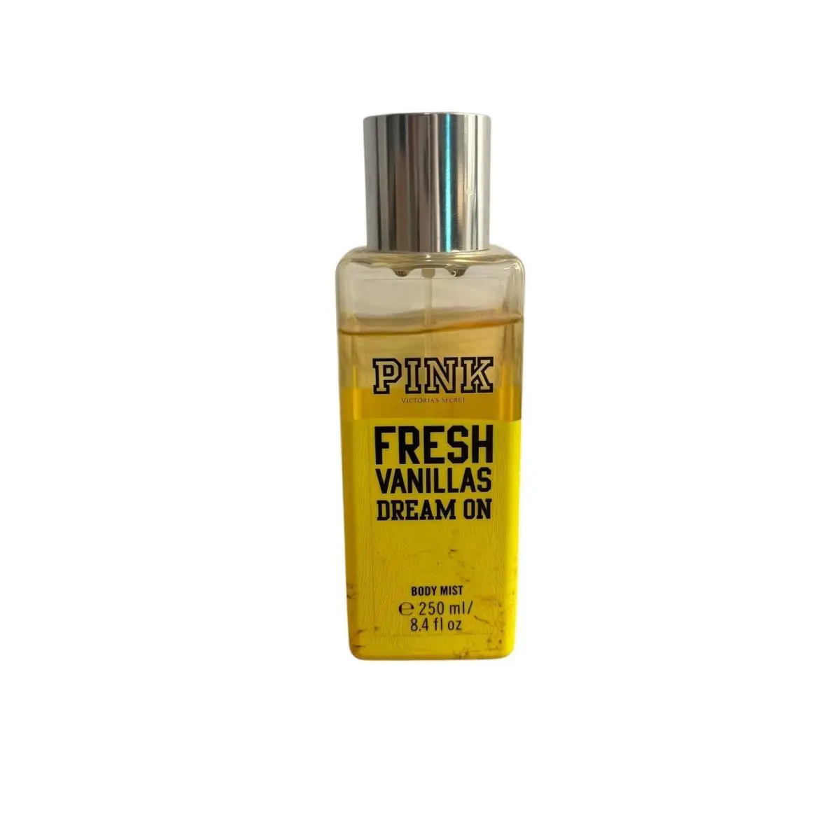 Victoria`s Secret Pink Fresh Vanillas Dream On Body Mist 8.4oz Spray Yellow Read