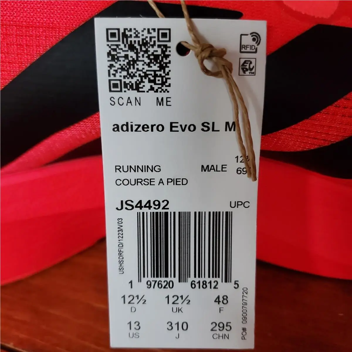 Adidas shoes - Adizero Evo SL M - Adizero Evo - Red 6