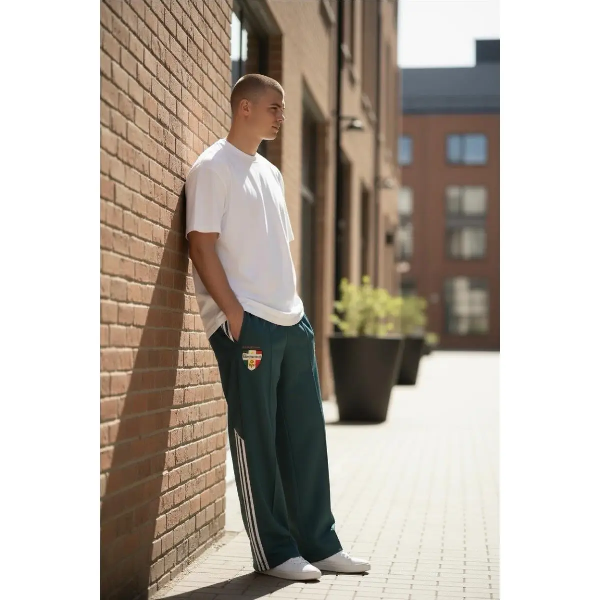Adidas x Willy Chavarria Chicano Knit Track Pants XL Green Ivy Logo Mexico