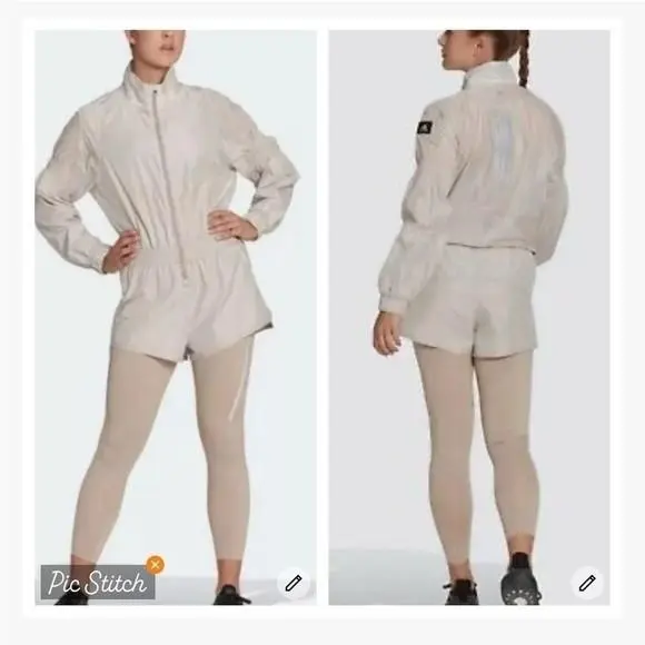 Running Women Boa Jacket Romper Running Carerra Vapour Grey HP2001 Md by Adidas