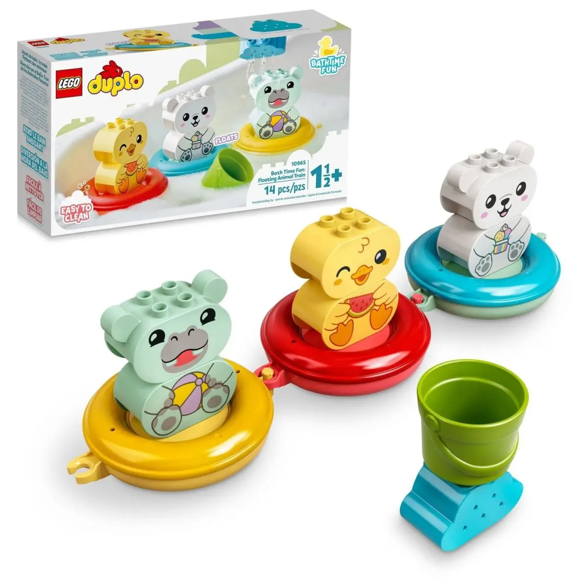 Lego Duplo 10965 - Bath Time Fun Floating Animal Train Bathtub Water Toy