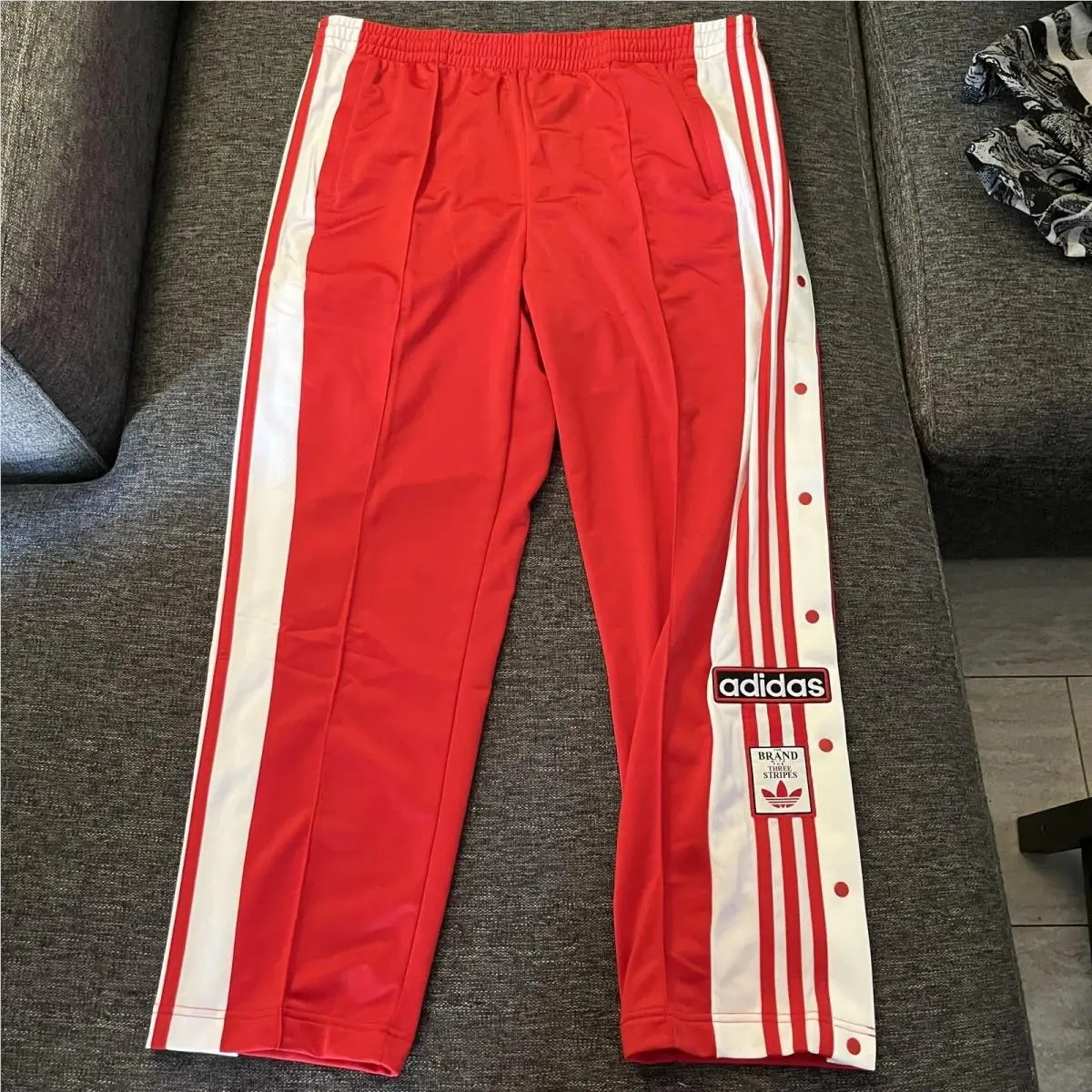 Adibreak Snap Button Track 3-Stripes Originals Plus Red IN0674 Women`s 2X by Adidas