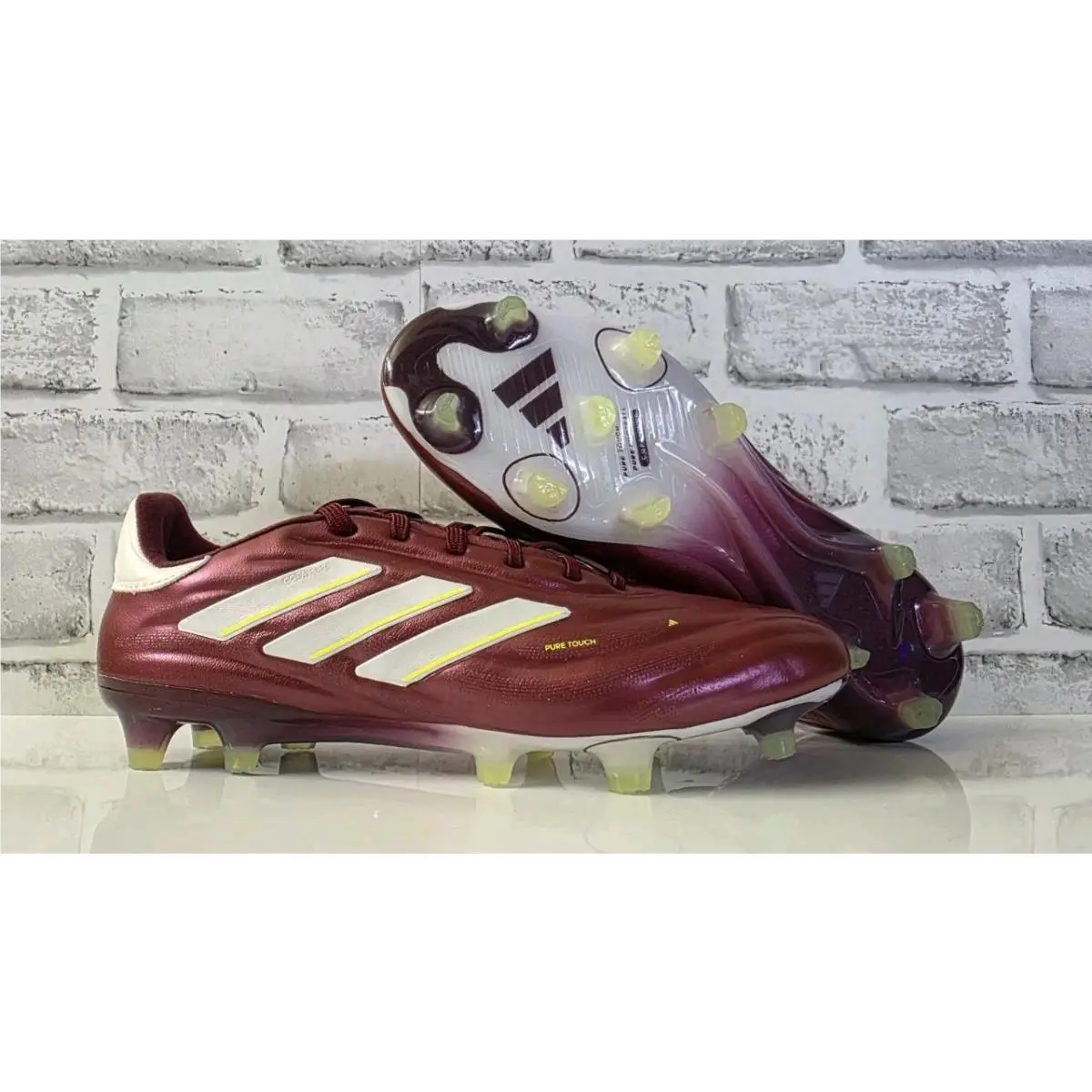 Men`s Size 7.5 Adidas Copa Pure 2 Elite FG Soccer Cleats Burgundy Maroon IE7486