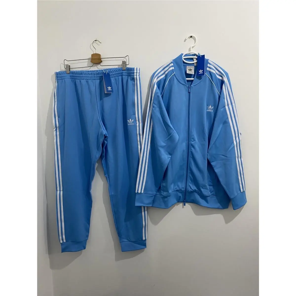 Originals Classics Superstar Tracksuit Semi Blue Burst White Size XL by Adidas