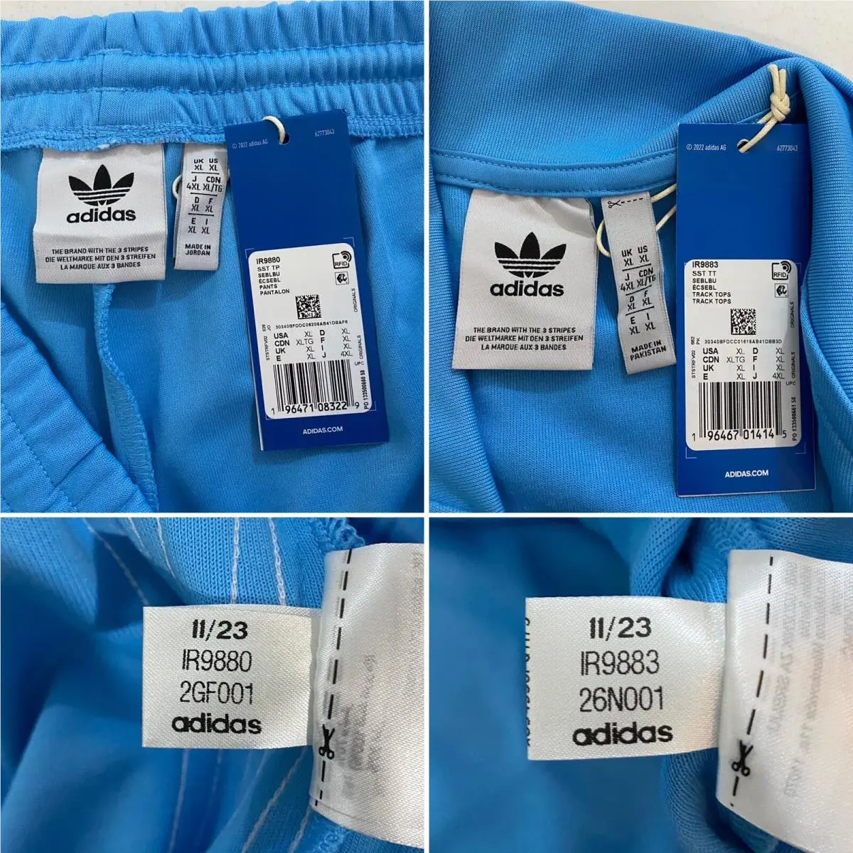 Adidas clothing - Semi Blue Burst White 2