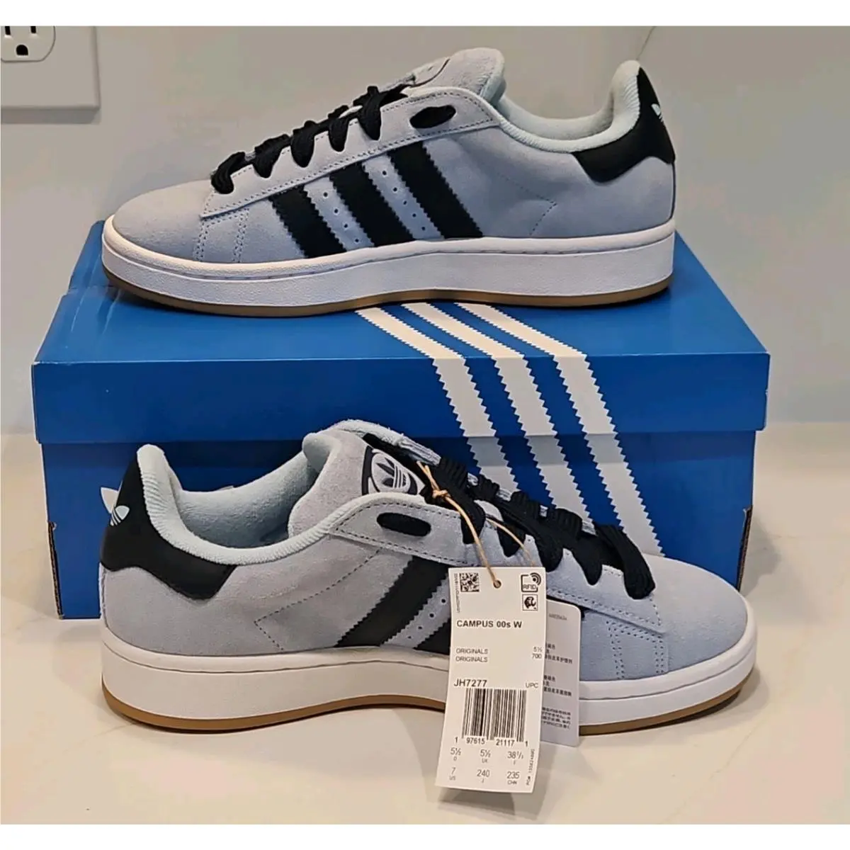 Adidas Originals Campus 00s Classic Shoes / Clear Sky Navy / JH7277 / Women’s 7