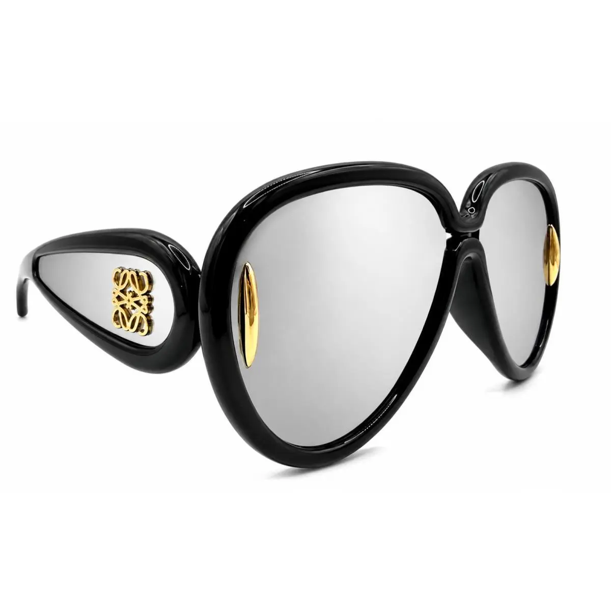 Loewe LW40132I LW 40132I 01C Black/mirror Sunglasses 65-14-145