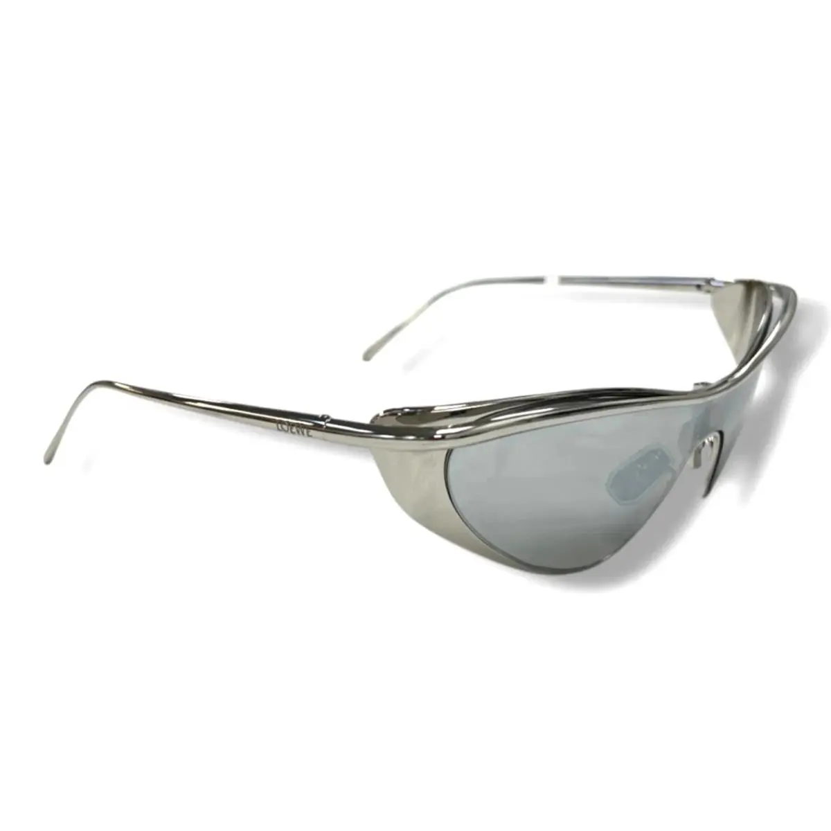Loewe LW 40165U 16C Shiny Palladium/smoke Mirror Lens Sunglasses 125-0