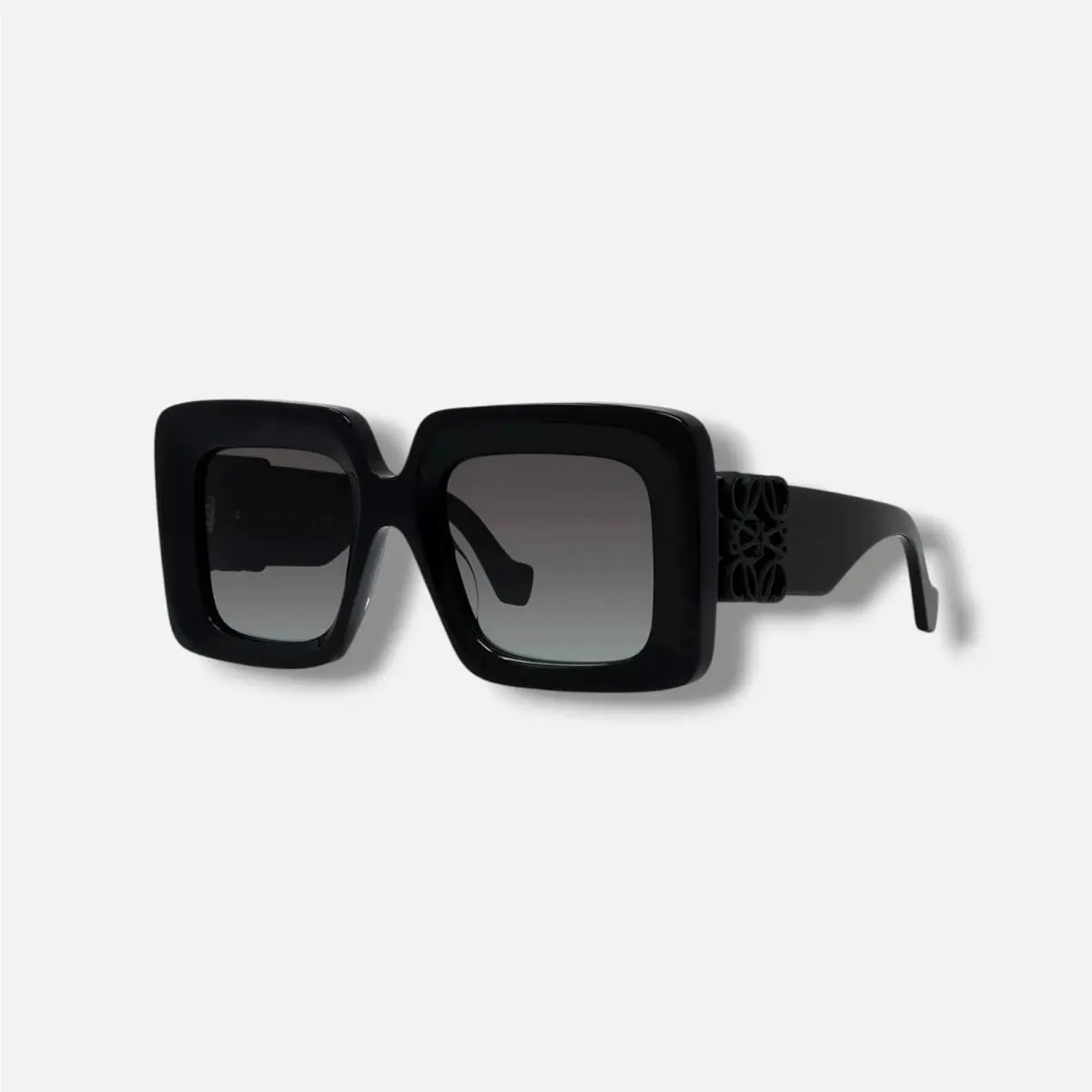 Loewe Women`s LW40176U Black Grey 01B Anagram Square Sunglasses
