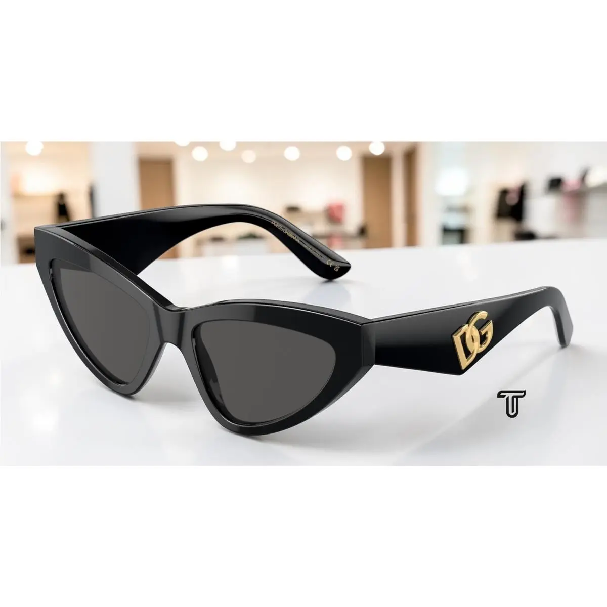 Dolce Gabbana DG4439 501 87 Black Dark Grey 55 mm Women`s Sunglasses