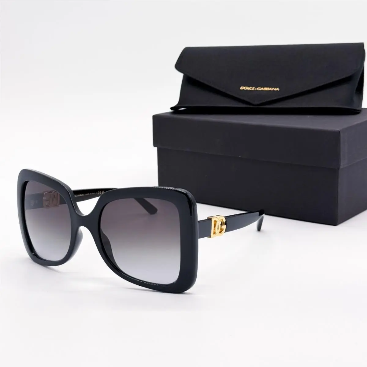 Dolce Gabbana DG6193U 501/8G Black Women Oversized Sunglasses