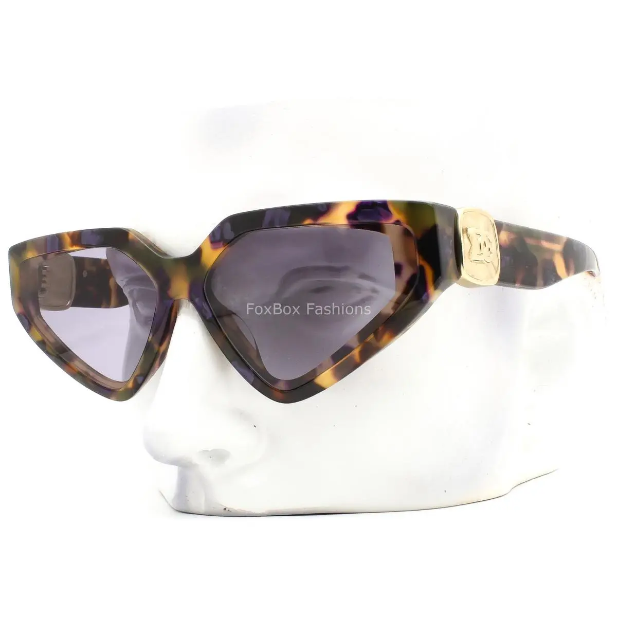 Dolce Gabbana Sunglasses DG4469F Yellow Brown Violet Havana Pale Gold with Case