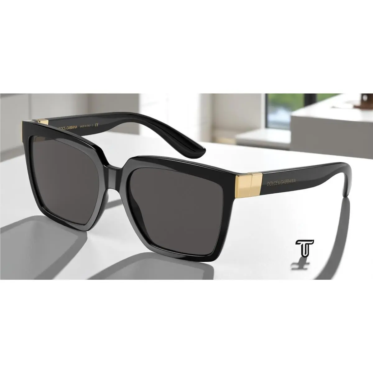 Dolce E Gabbana DG6165 501 87 Black Dark Grey 56 mm Women`s Sunglasses