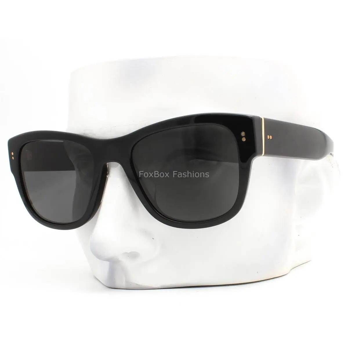 Dolce Gabbana Sunglasses DG 4338F 501/87 Polished Black Gray Lens W/case
