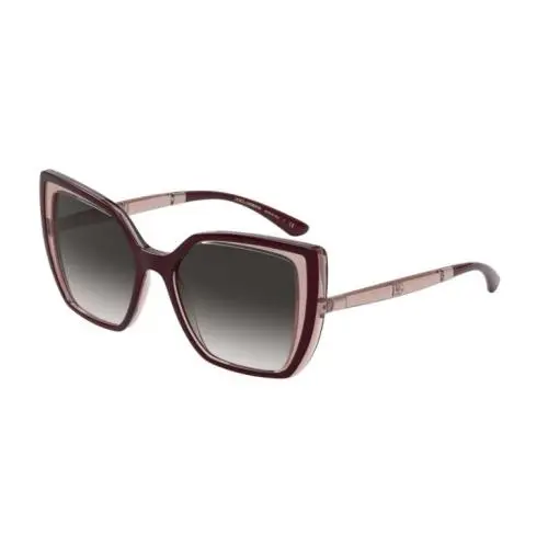 Dolce Gabbana Cat Eye Bordeaux Transparent Women`s Sunglasses DG 6138 32478G by Dolce & Gabbana