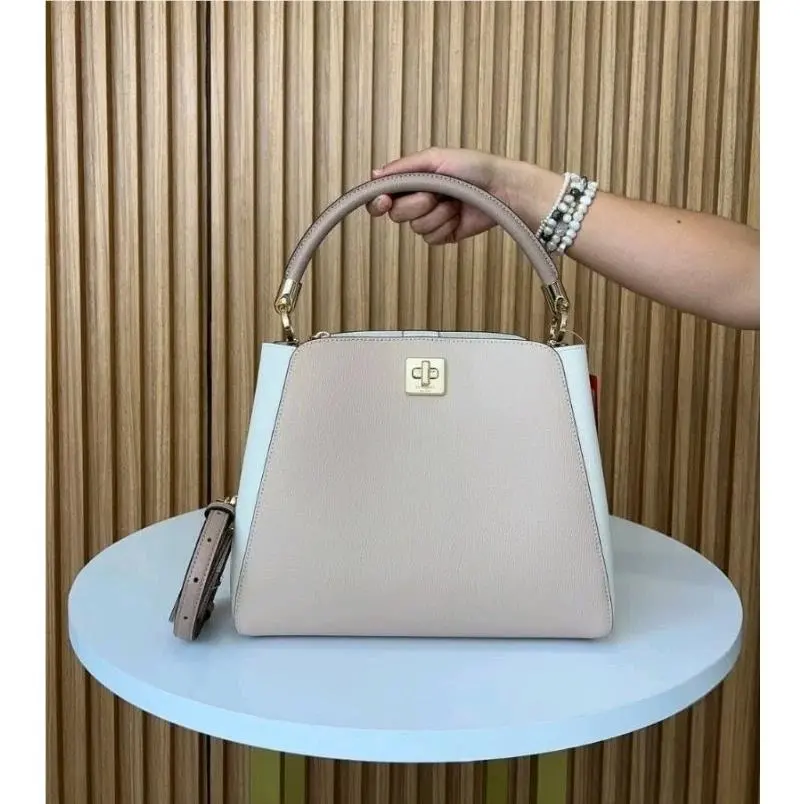 Kate Spade KG751 Phoebe Medium Top Handle Satchel Crossbody Toasted Hazelnut