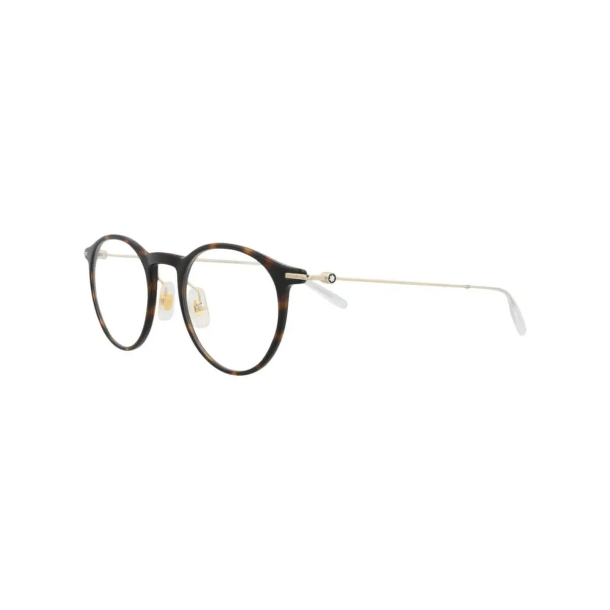 Montblanc Men`s 48 mm Havana Gold Eyeglasses MB0099O-30008650-007