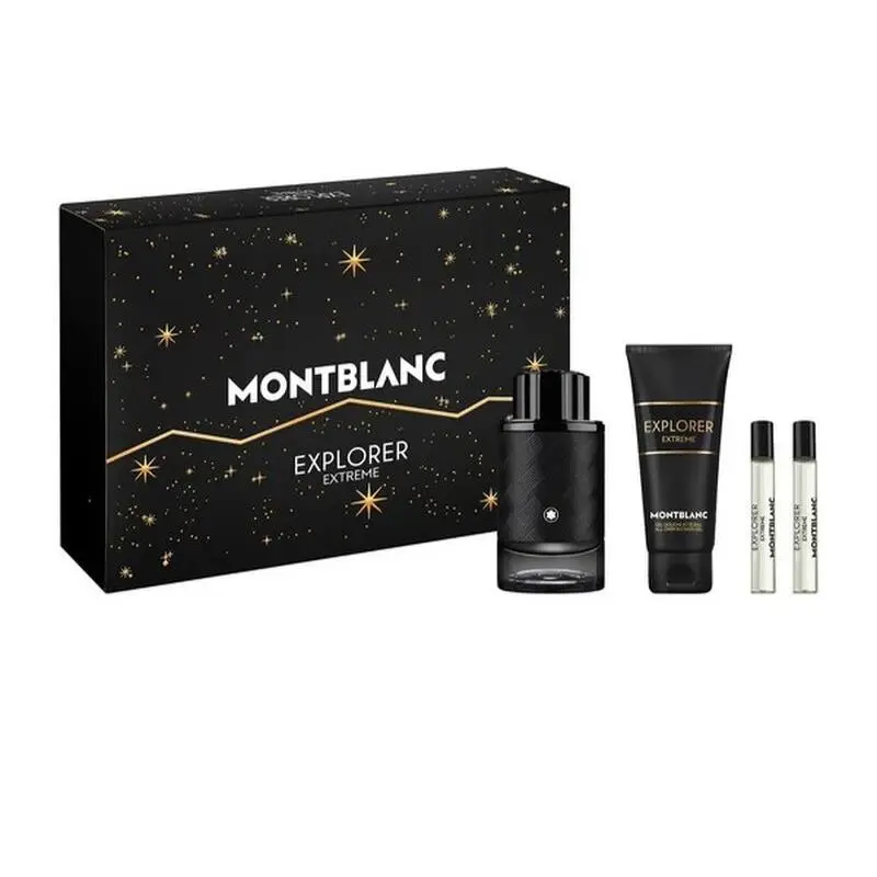 Montblanc Mont Blanc Explorer Extreme Men 3.3 Oz Spray Shower Gel 2x Mini Spray 4 Pcs Set