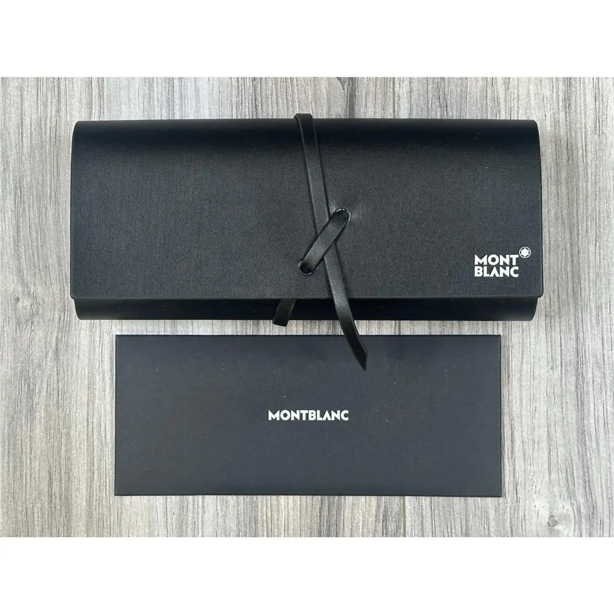 Montblanc Sunglasses Case Black with Cleaning Cloth