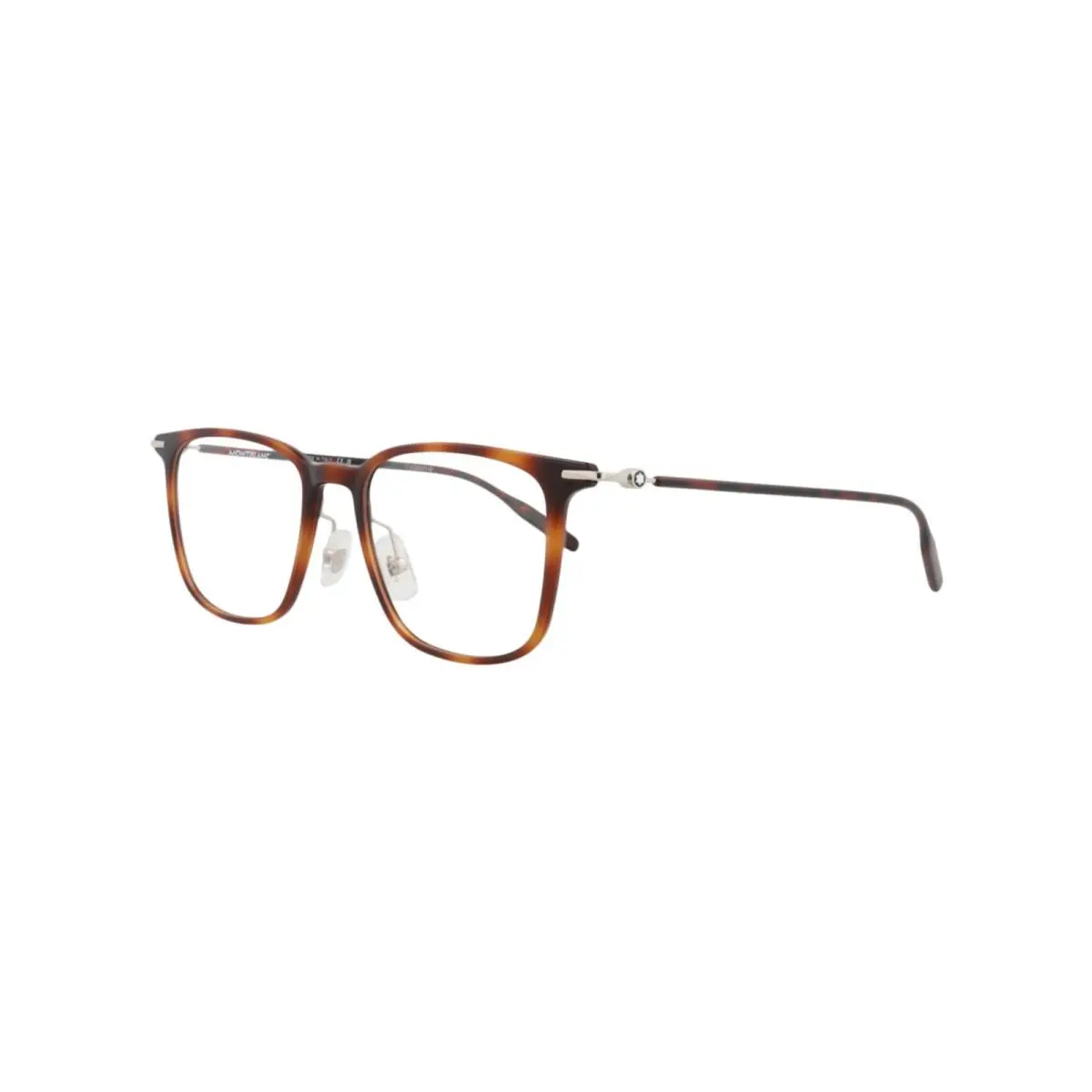 Montblanc Men`s 52 mm Havana Silver Eyeglasses MB0354O-30015754-004