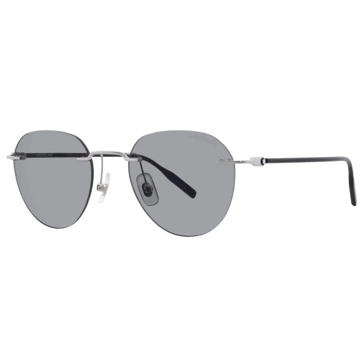 Montblanc Grey Oval Men`s Sunglasses MB0428S 002 51 MB0428S 002 51