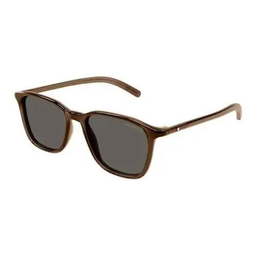 Montblanc Men`s 53 mm Brown Sunglasses MB0325S-003-53