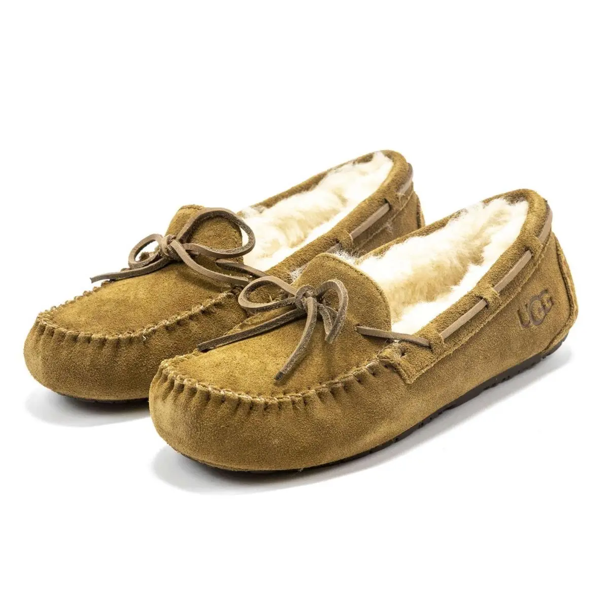 Girls Kids Ugg Australia Dakota Shoes Slipper Slip-on Moccasin Sheepskin Shoes