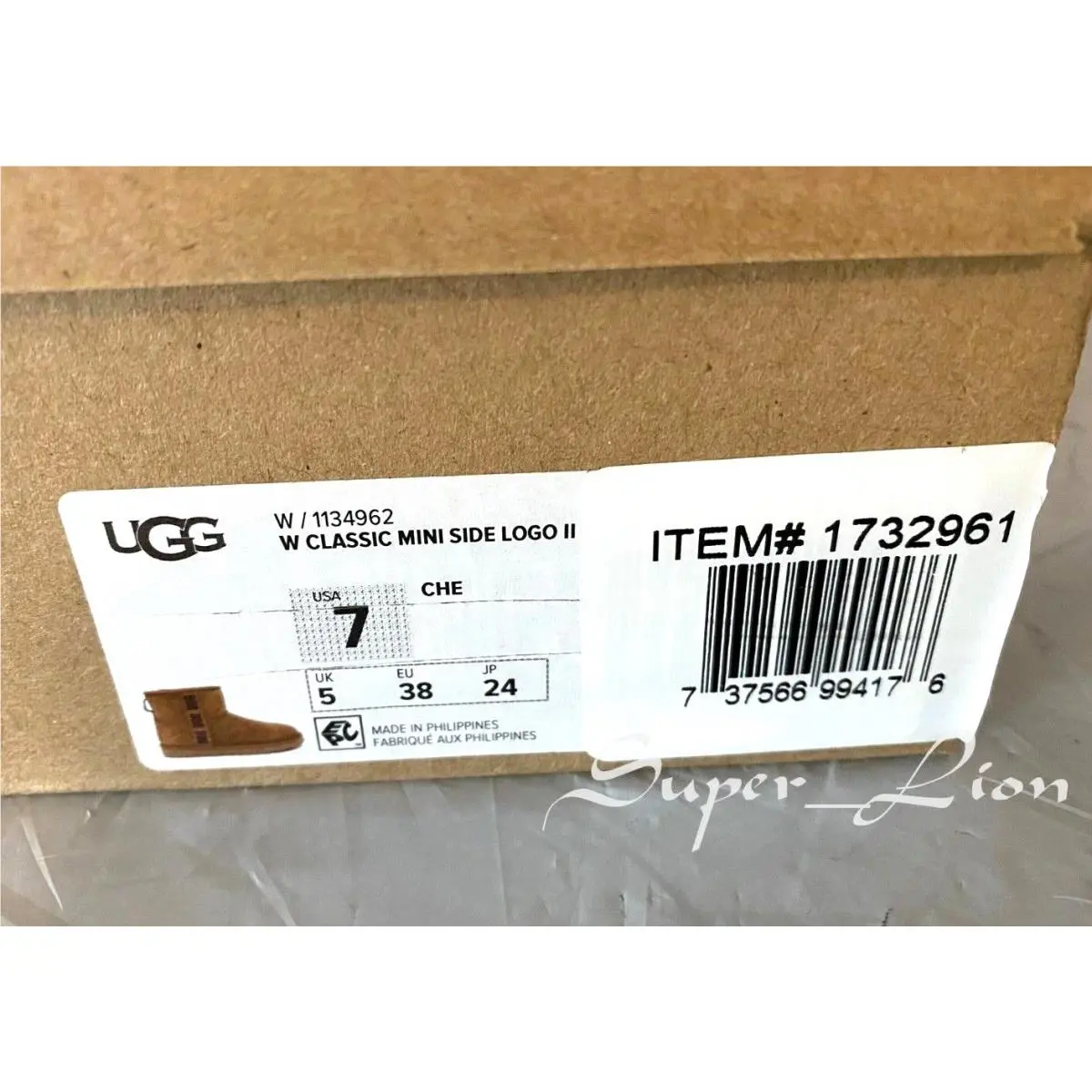 UGG shoes - UGG Australia Classic Mini Side Logo - Chestnut 6
