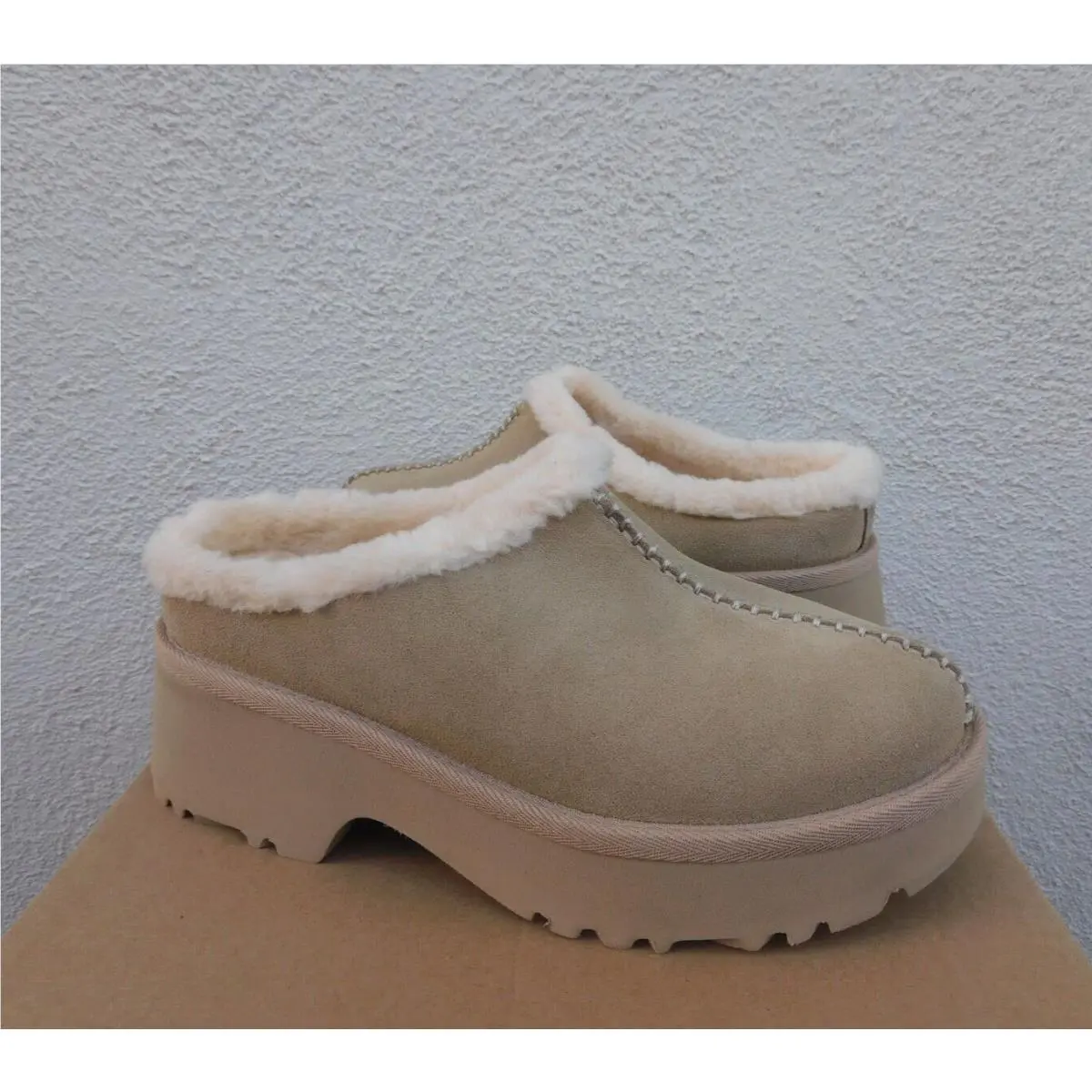 UGG shoes - UGG New Heights Cozy Clog - Driftwood (UPC: 197634839134) 0