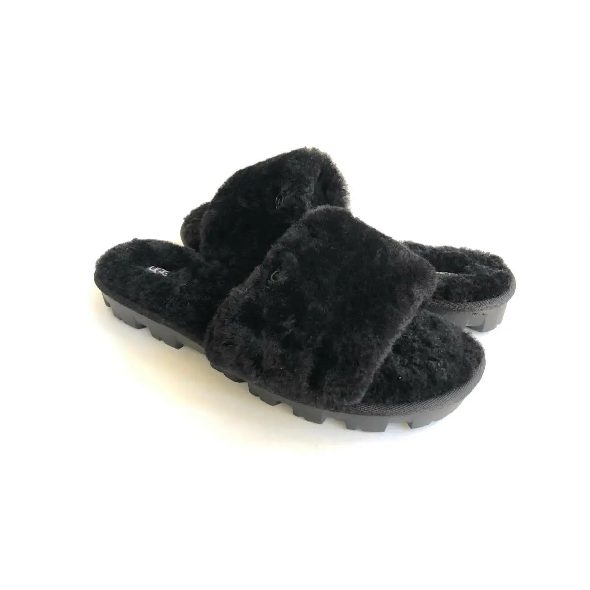 Ugg Cozette Black Shearling Mocassin Slippers US 11 / EU 42 / UK 9