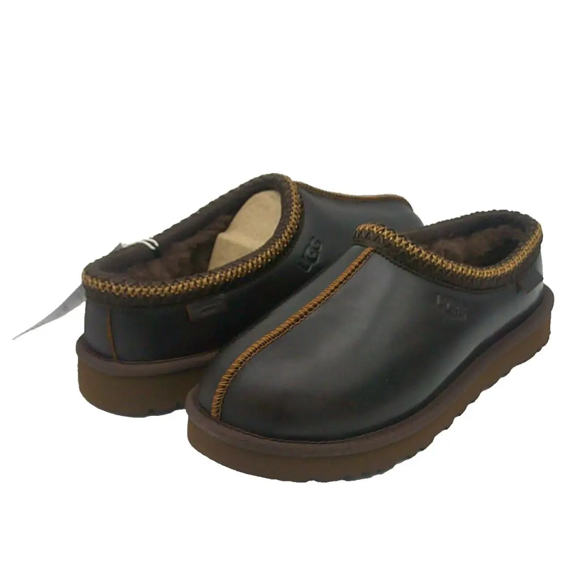 Ugg Tasman Lthr Regen Men Slippers Ironwood US 11 /uk 10 /eu 44
