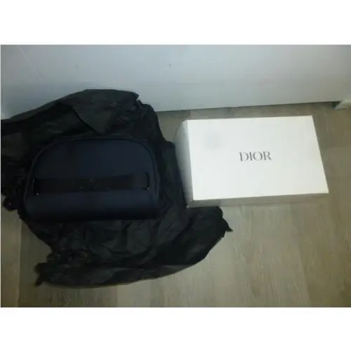 Dior Navy/black Trousse Pouch Toiletries Case Unisex