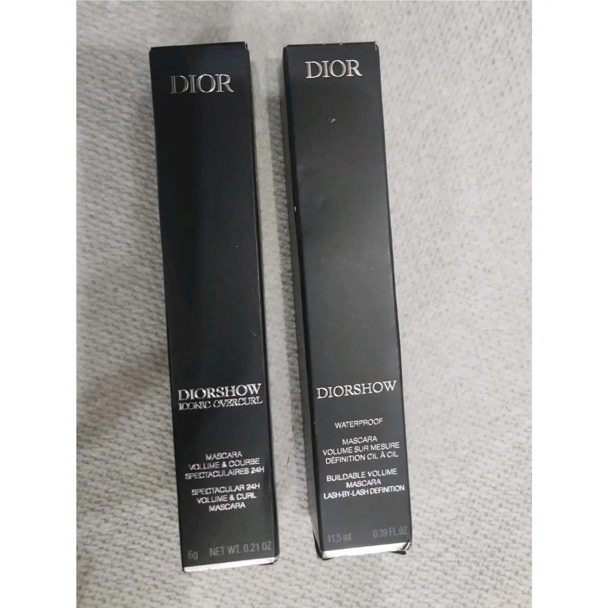 2 Pack Dior Diorshow Iconic Overcurl Mascara 090 Black 6g/0.21oz X 2 Full Sizes