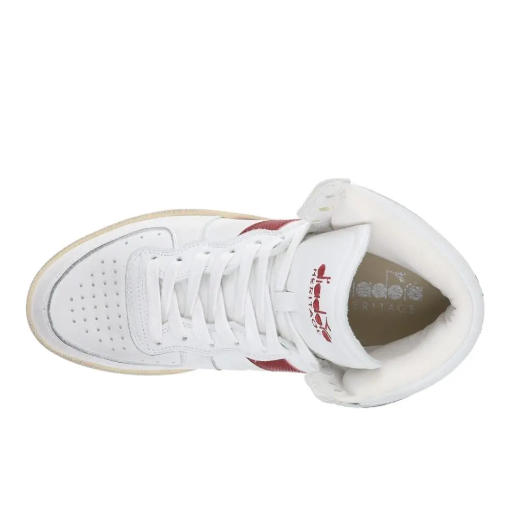 Diadora shoes - diadora Mi Basket Used High Top - 158569-C7114 - White 9